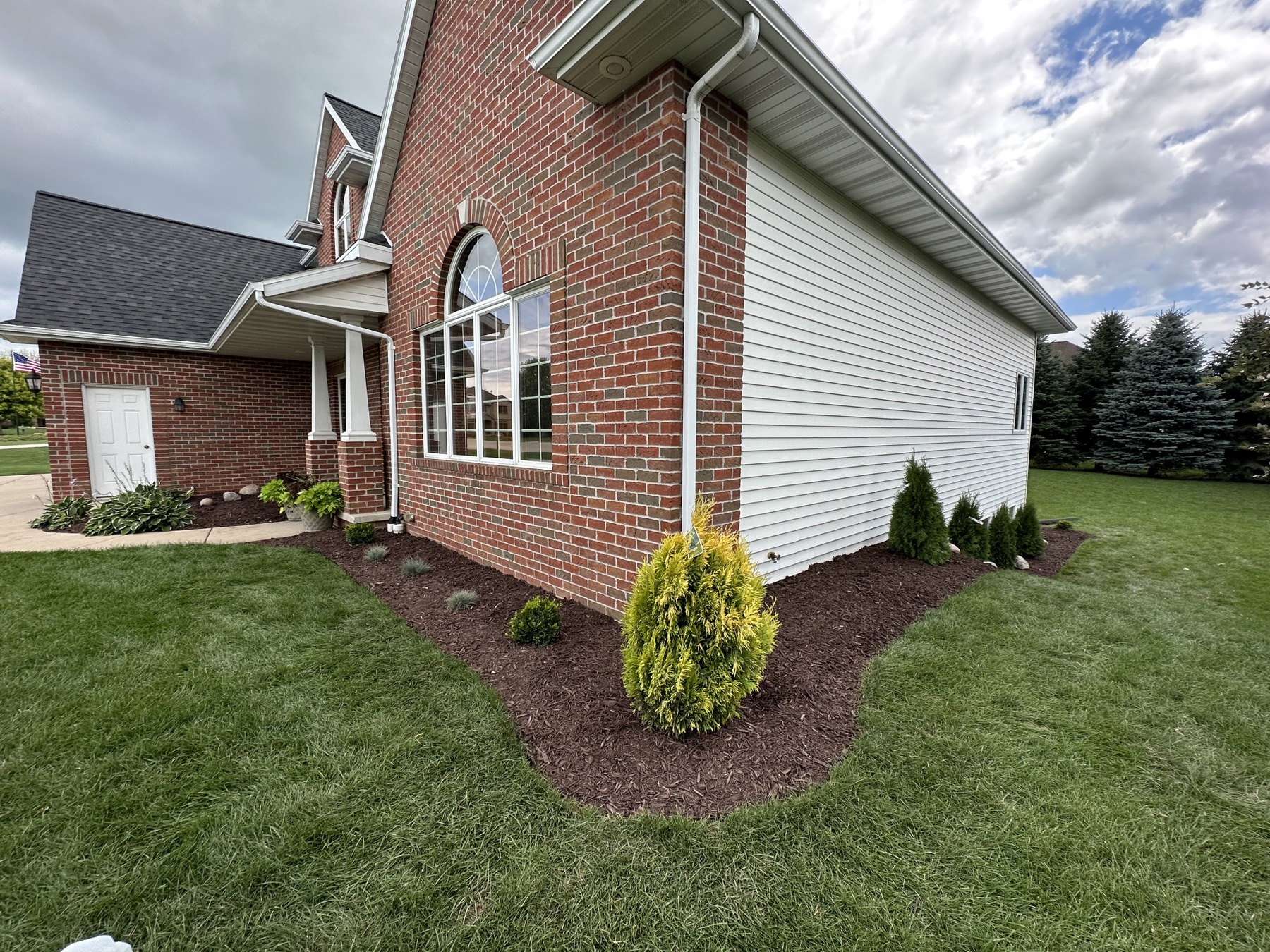 Completed patio or backyard improvement